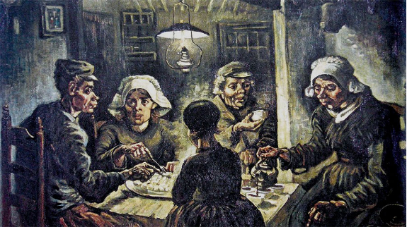 Van Gogh – El Comedor de patatas (1875)