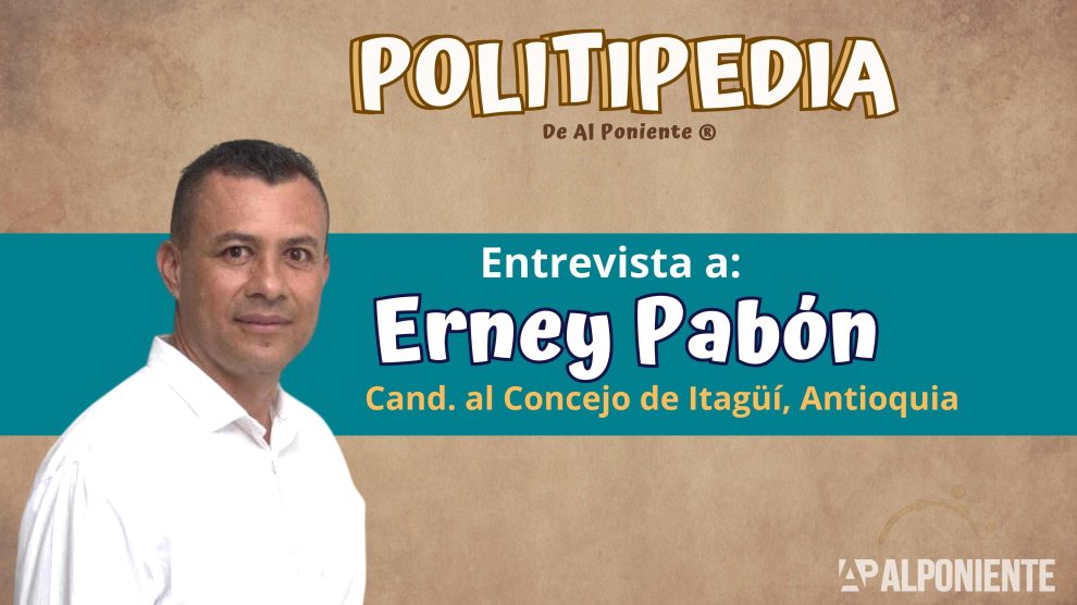Erney Pabón, número 5 en la lista del Partido ASI al Concejo de Itagüí