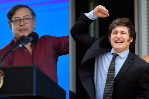 En la imagen el presidente de Colombia, Gustavo Petro y el presidente de Argentina, Javier Milei. Foto: cortesía presidencia de Colombia y sacada de x @Jmilei.